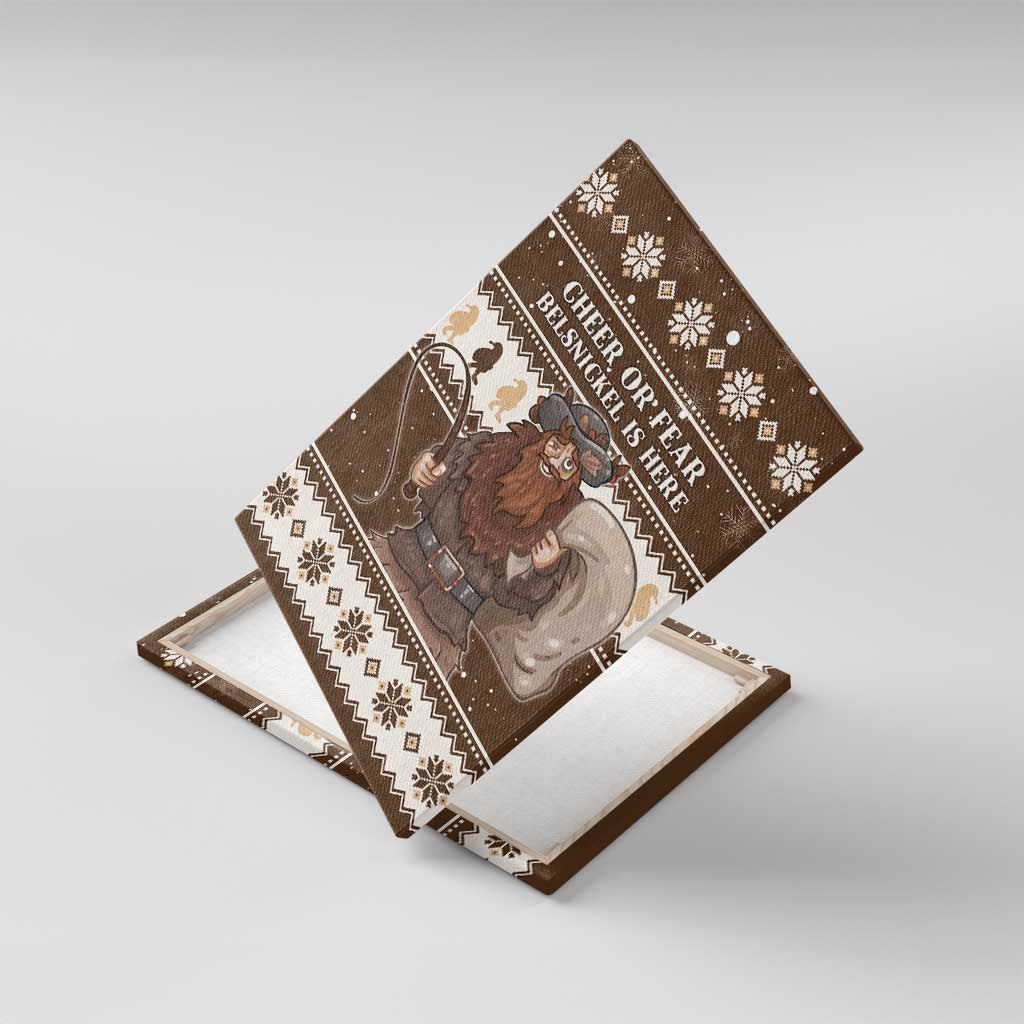 Funny Christmas Belsnickel Canvas Wall Art Impish Or Admirable LT05 - Wonder Print Shop