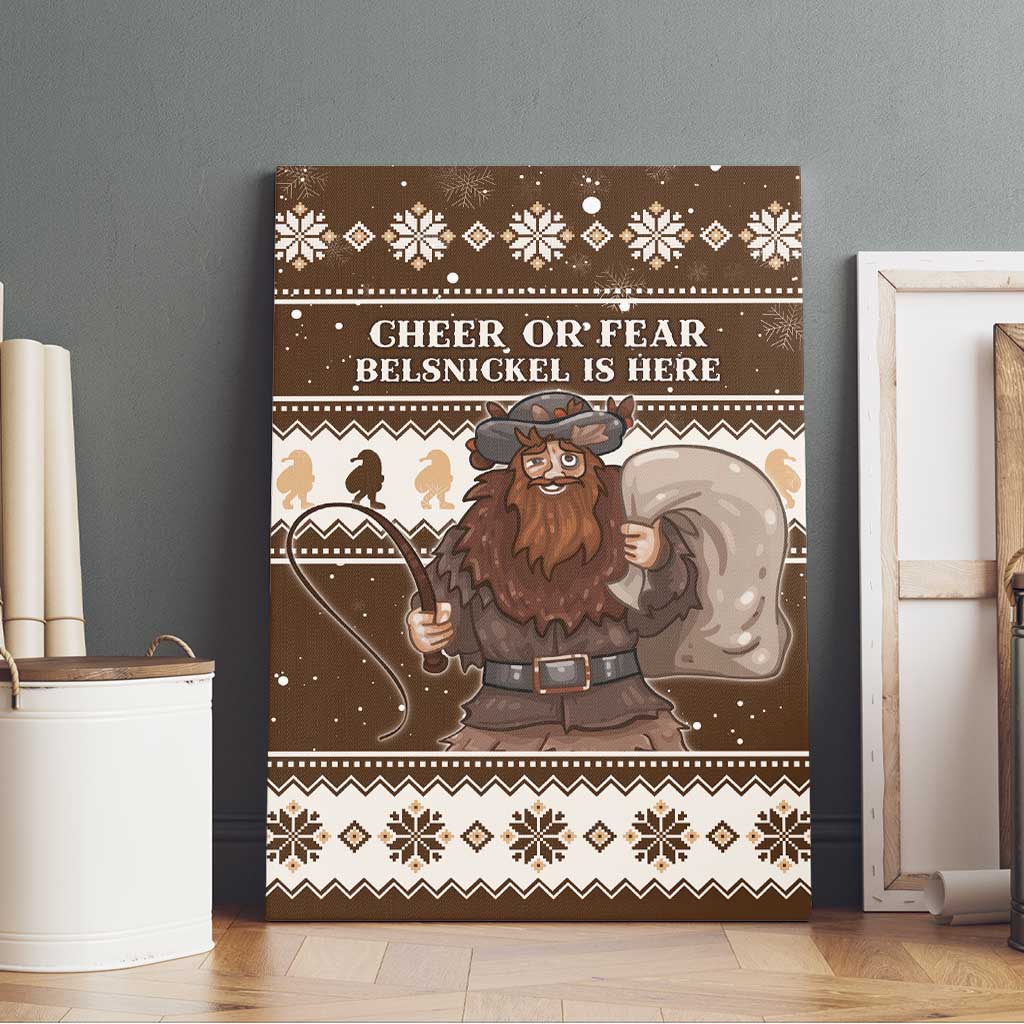 Funny Christmas Belsnickel Canvas Wall Art Impish Or Admirable LT05 - Wonder Print Shop