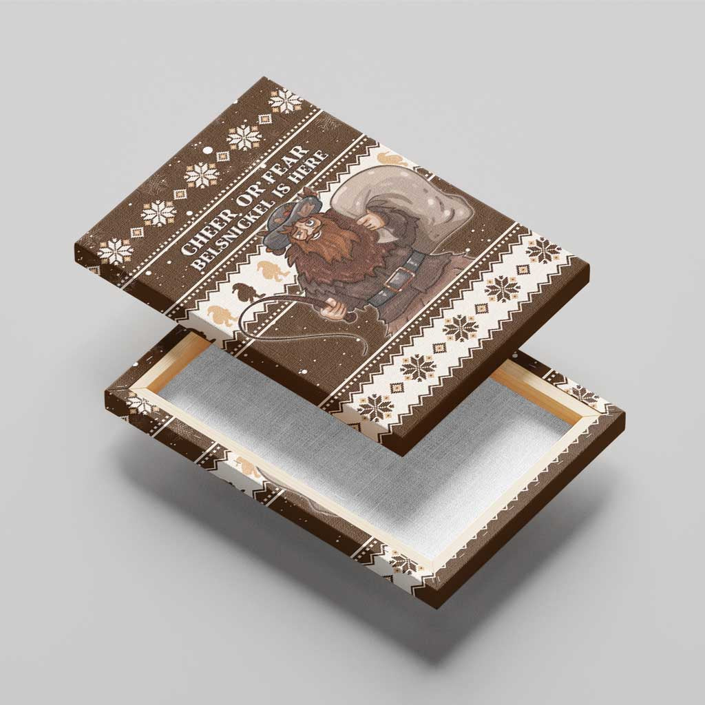 Funny Christmas Belsnickel Canvas Wall Art Impish Or Admirable LT05 - Wonder Print Shop