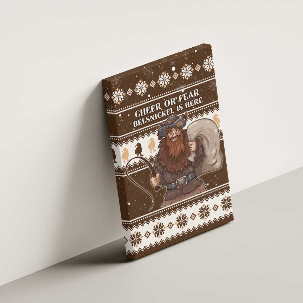 Funny Christmas Belsnickel Canvas Wall Art Impish Or Admirable LT05 - Wonder Print Shop