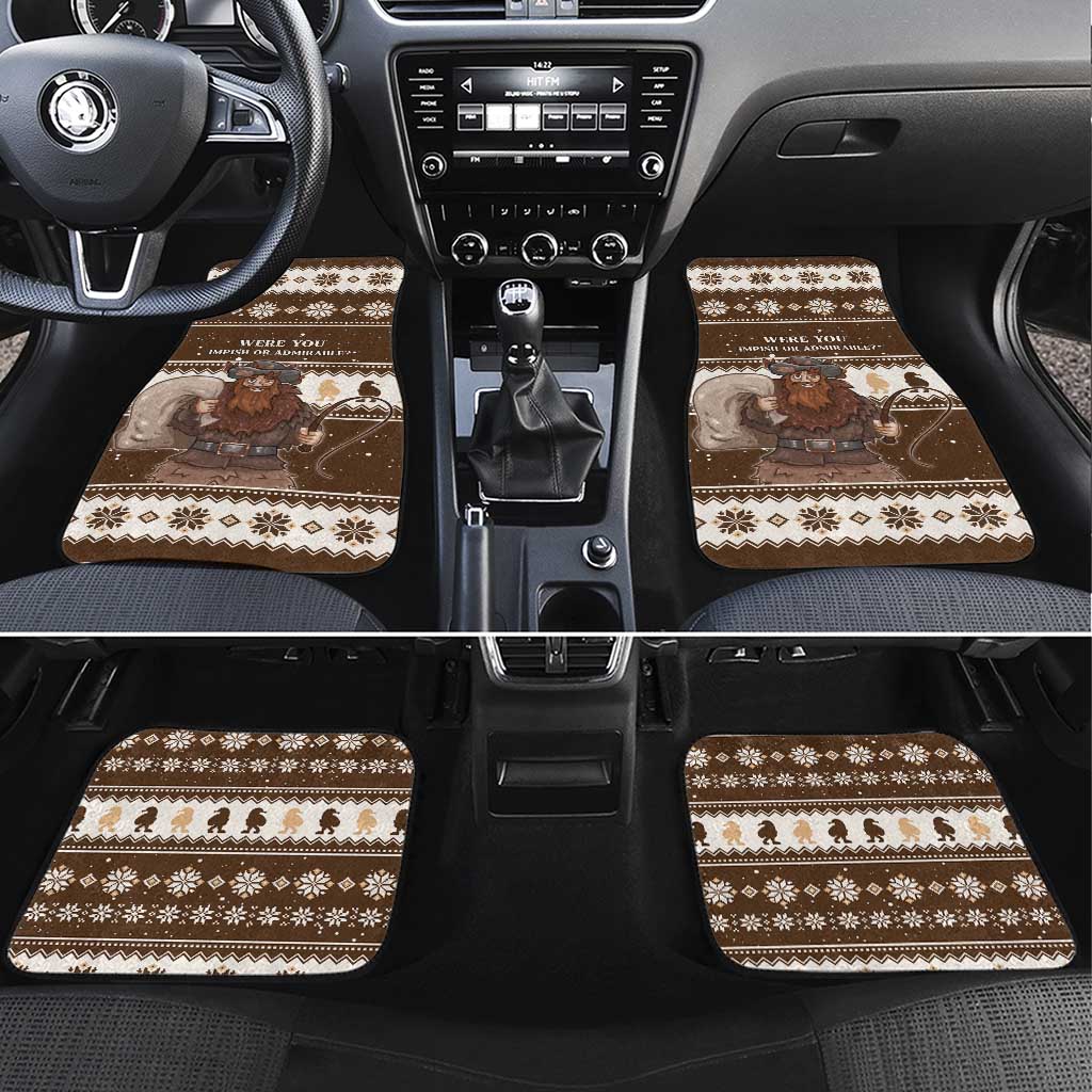 Funny Christmas Belsnickel Car Mats Impish Or Admirable LT05 - Wonder Print Shop