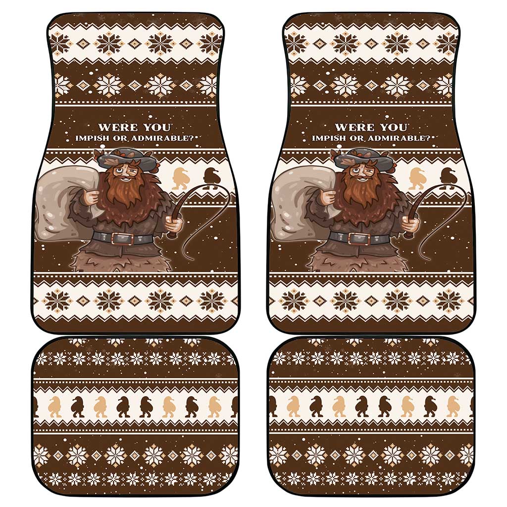 Funny Christmas Belsnickel Car Mats Impish Or Admirable LT05 - Wonder Print Shop