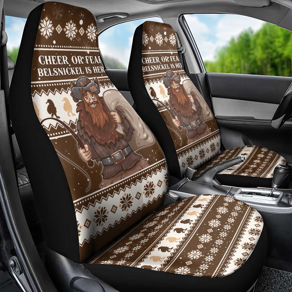 Funny Christmas Belsnickel Car Seat Cover Impish Or Admirable LT05 - Wonder Print Shop