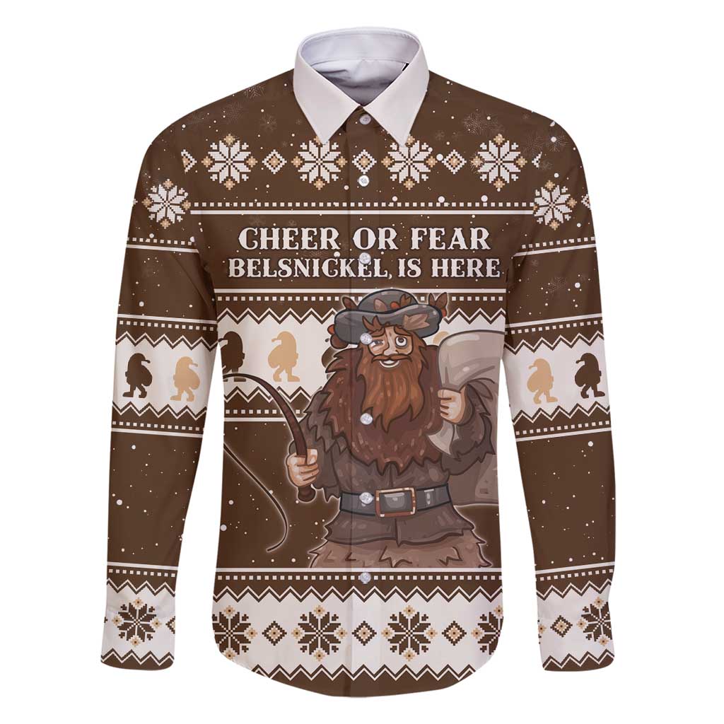 Funny Christmas Belsnickel Family Matching Off Shoulder Short Dress and Hawaiian Shirt Impish Or Admirable LT05 - Wonder Print Shop