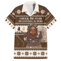 Funny Christmas Belsnickel Family Matching Short Sleeve Bodycon Dress and Hawaiian Shirt Impish Or Admirable LT05 - Wonder Print Shop