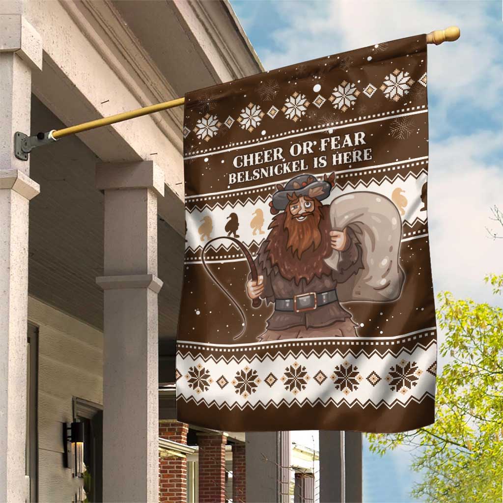 Funny Christmas Belsnickel Garden Flag Impish Or Admirable LT05 - Wonder Print Shop