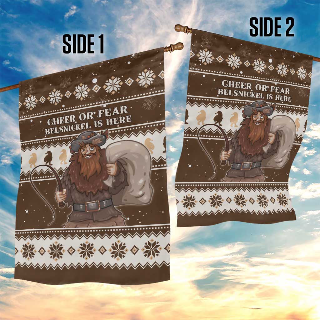 Funny Christmas Belsnickel Garden Flag Impish Or Admirable LT05 - Wonder Print Shop