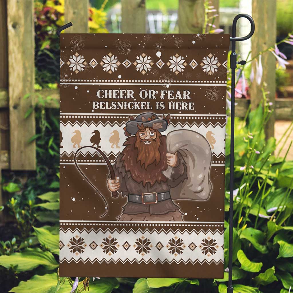 Funny Christmas Belsnickel Garden Flag Impish Or Admirable LT05 - Wonder Print Shop