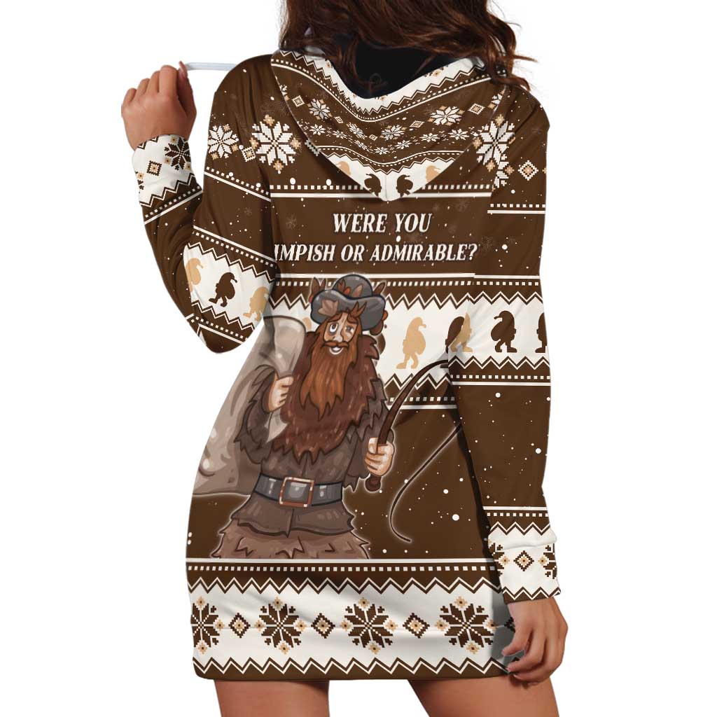 Funny Christmas Belsnickel Hoodie Dress Impish Or Admirable LT05 - Wonder Print Shop
