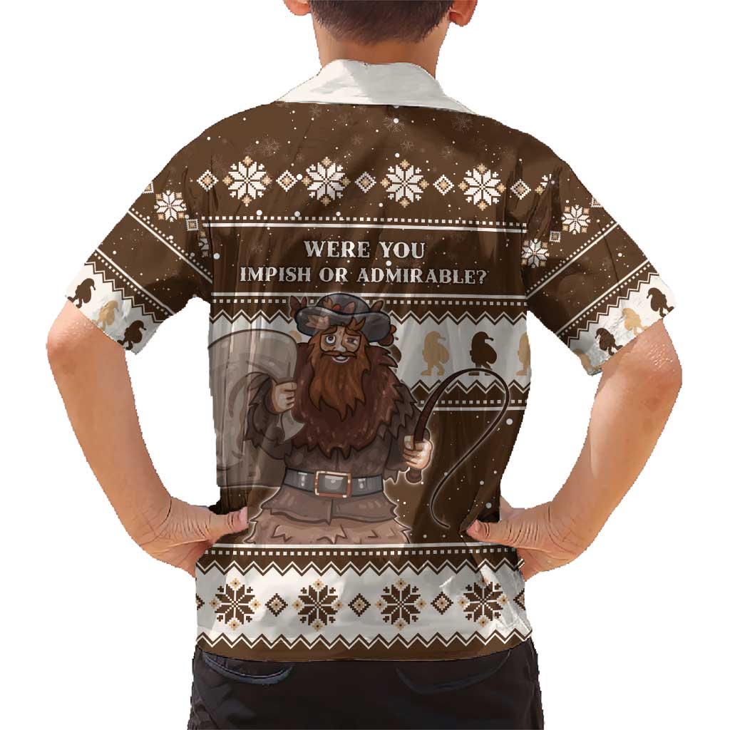 Funny Christmas Belsnickel Kid Hawaiian Shirt Impish Or Admirable LT05 - Wonder Print Shop