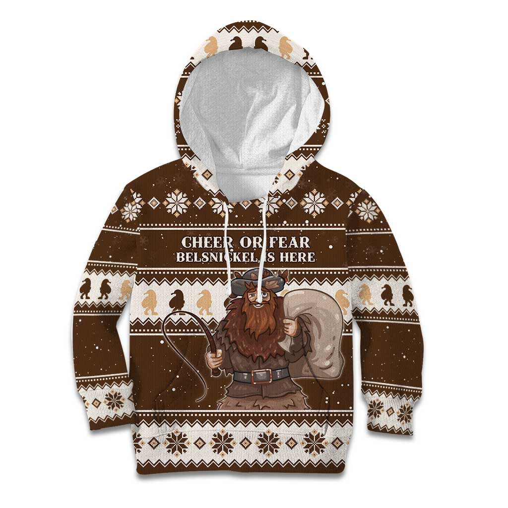 Funny Christmas Belsnickel Kid Hoodie Impish Or Admirable LT05 - Wonder Print Shop