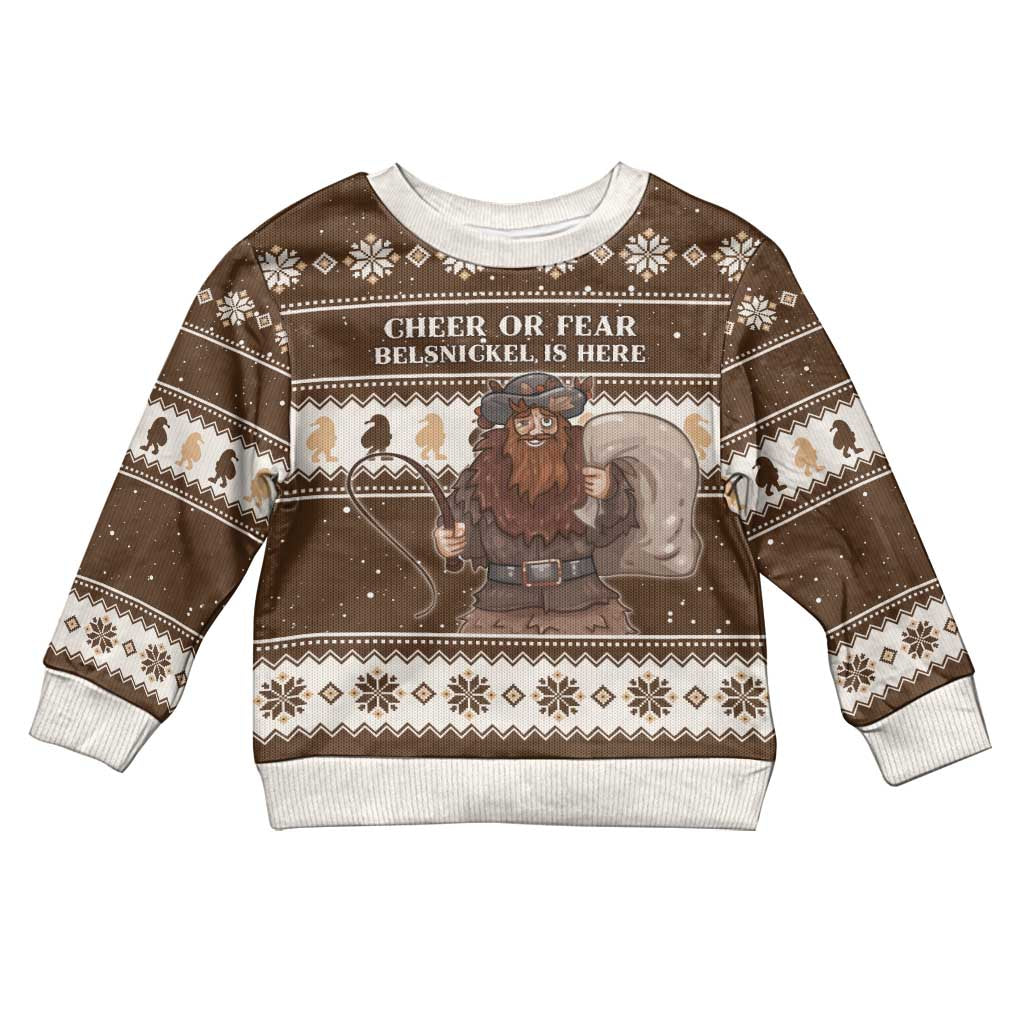 Funny Christmas Belsnickel Kid Ugly Christmas Sweater Impish Or Admirable LT05 - Wonder Print Shop