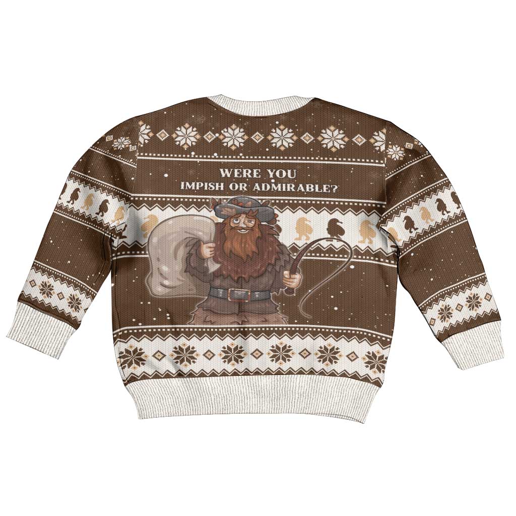 Funny Christmas Belsnickel Kid Ugly Christmas Sweater Impish Or Admirable LT05 - Wonder Print Shop