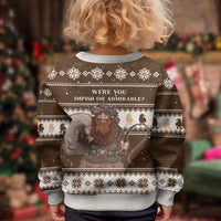 Funny Christmas Belsnickel Kid Ugly Christmas Sweater Impish Or Admirable LT05 - Wonder Print Shop
