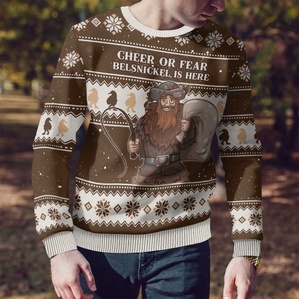 Funny Christmas Belsnickel Ugly Christmas Sweater Impish Or Admirable LT05 - Wonder Print Shop