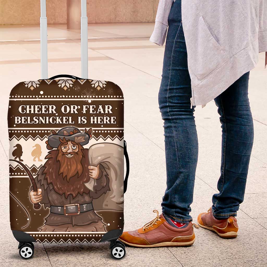 Funny Christmas Belsnickel Luggage Cover Impish Or Admirable LT05 - Wonder Print Shop