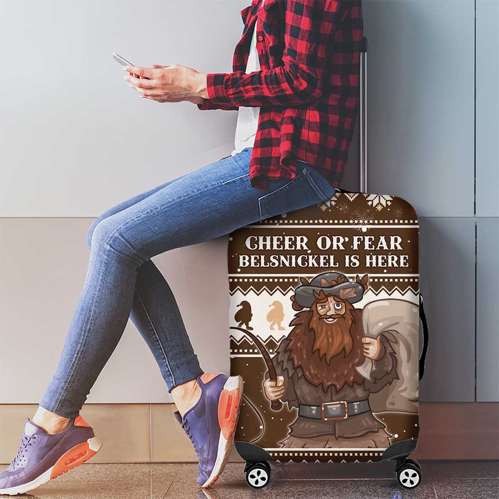 Funny Christmas Belsnickel Luggage Cover Impish Or Admirable LT05 - Wonder Print Shop