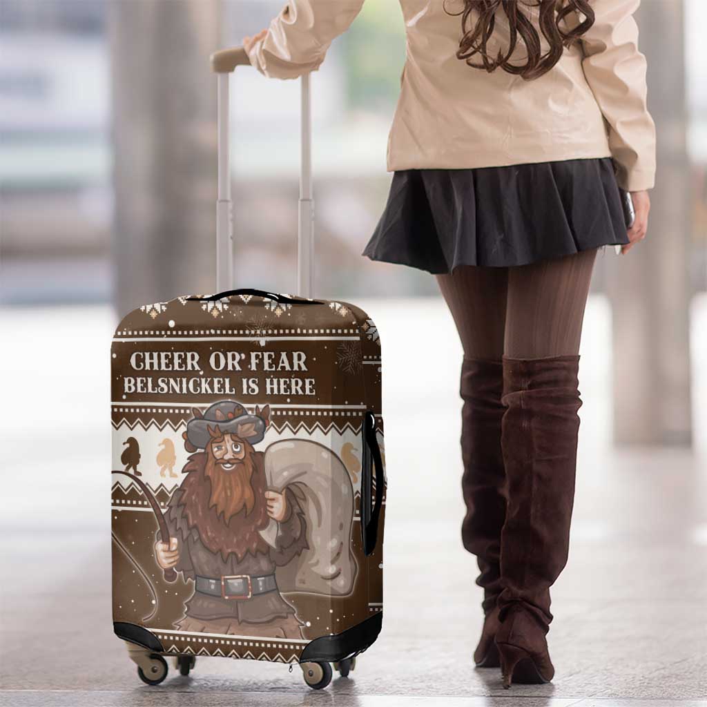 Funny Christmas Belsnickel Luggage Cover Impish Or Admirable LT05 - Wonder Print Shop