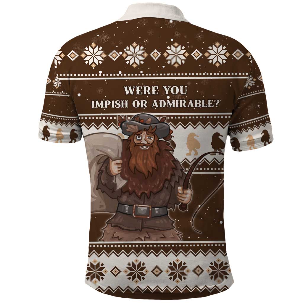 Funny Christmas Belsnickel Polo Shirt Impish Or Admirable LT05 - Wonder Print Shop