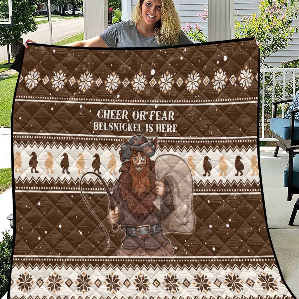 Funny Christmas Belsnickel Quilt Impish Or Admirable LT05 - Wonder Print Shop