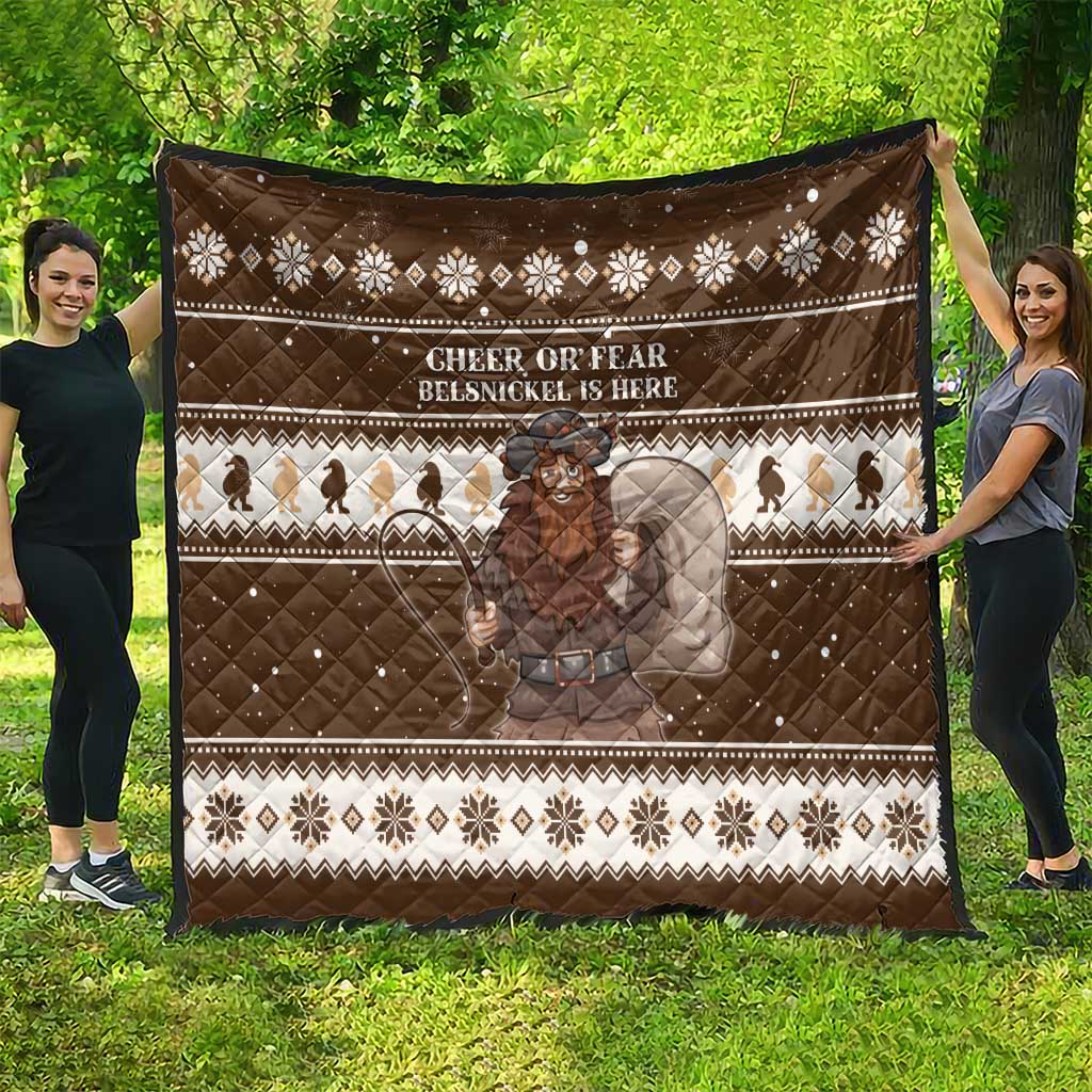 Funny Christmas Belsnickel Quilt Impish Or Admirable LT05 - Wonder Print Shop
