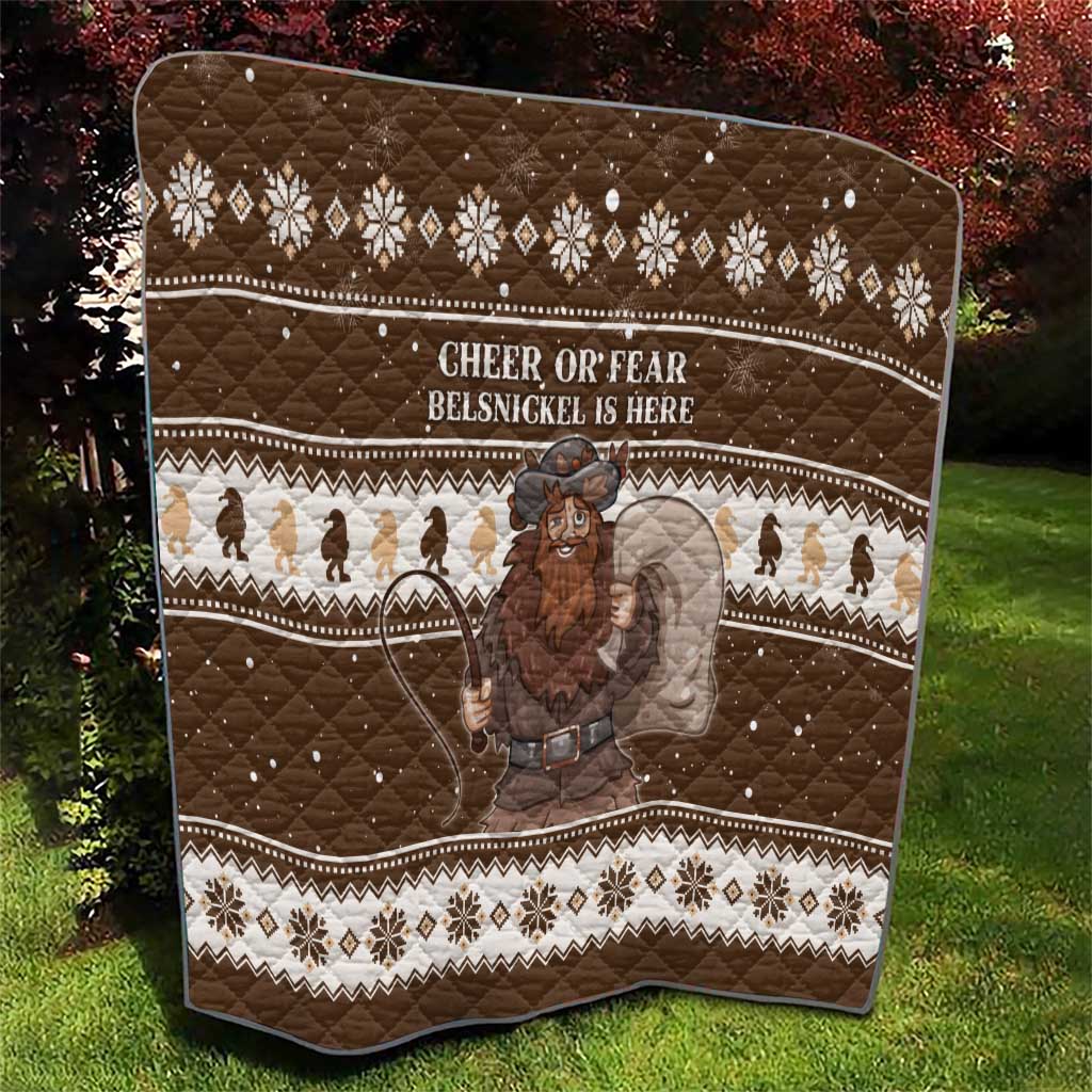 Funny Christmas Belsnickel Quilt Impish Or Admirable LT05 - Wonder Print Shop