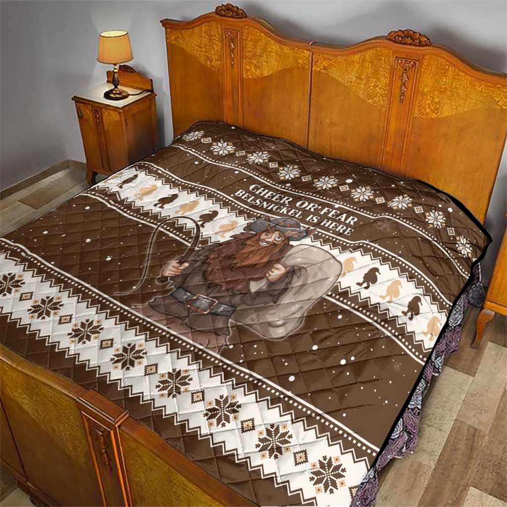 Funny Christmas Belsnickel Quilt Impish Or Admirable LT05 - Wonder Print Shop