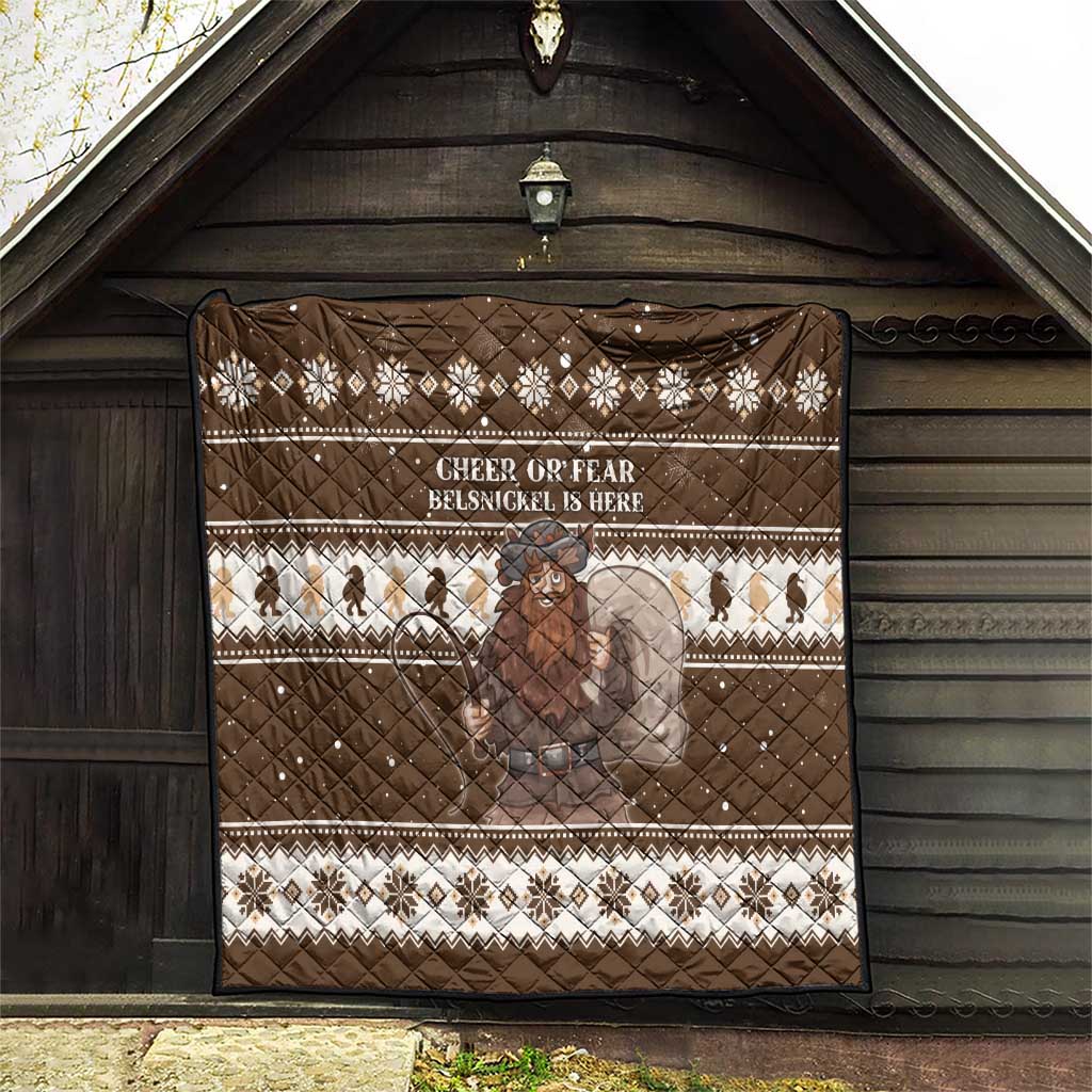 Funny Christmas Belsnickel Quilt Impish Or Admirable LT05 - Wonder Print Shop