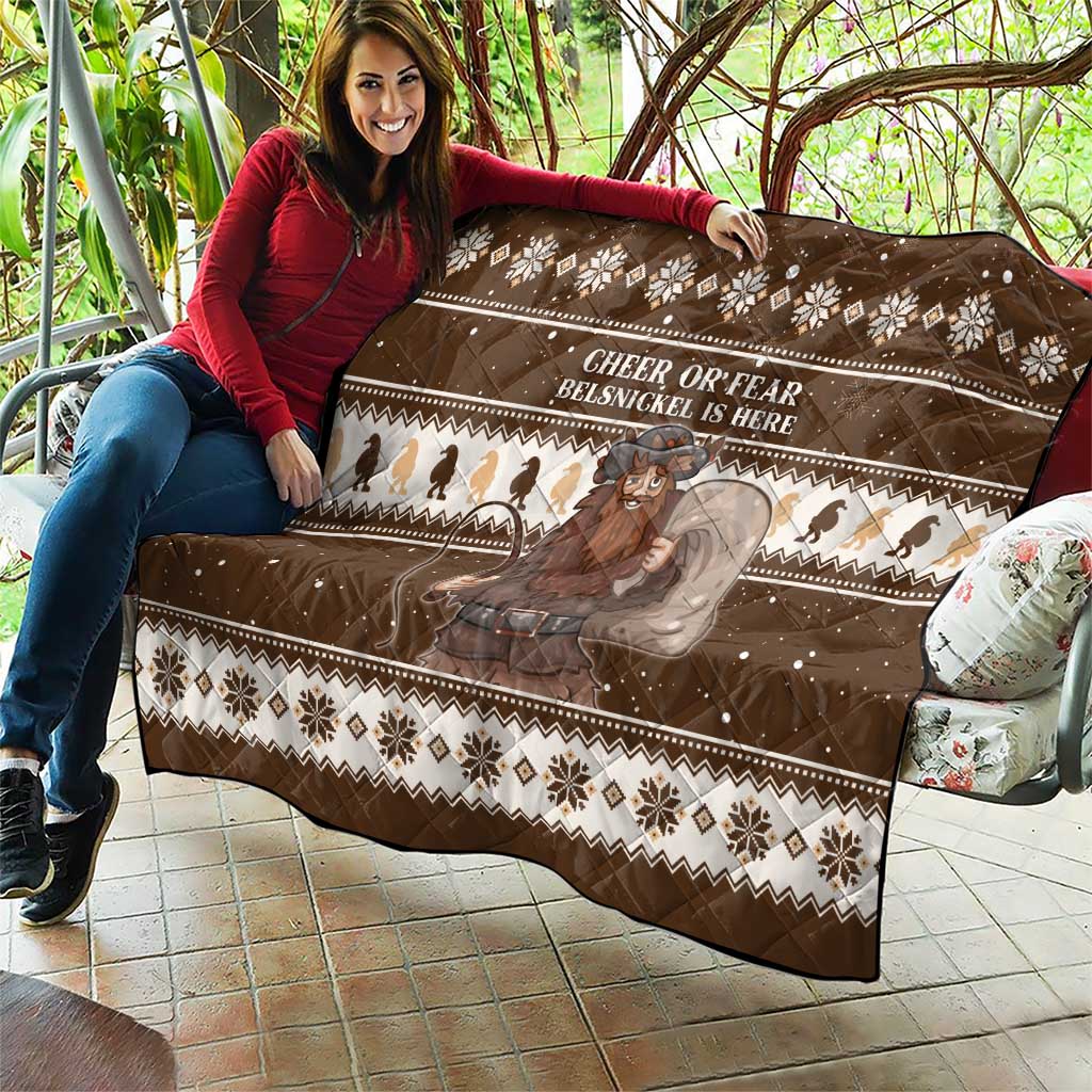 Funny Christmas Belsnickel Quilt Impish Or Admirable LT05 - Wonder Print Shop