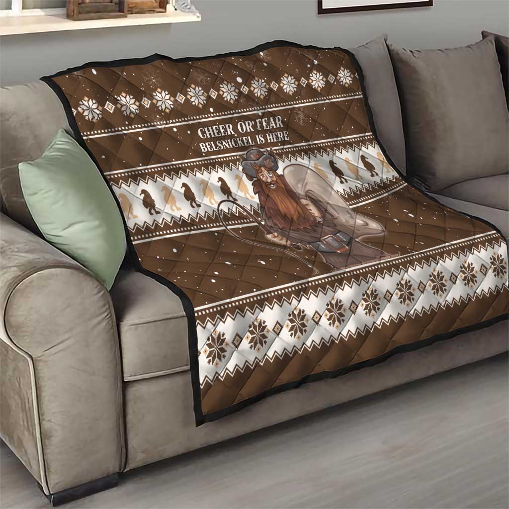 Funny Christmas Belsnickel Quilt Impish Or Admirable LT05 - Wonder Print Shop