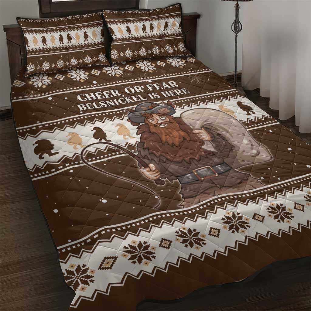 Funny Christmas Belsnickel Quilt Bed Set Impish Or Admirable LT05 - Wonder Print Shop