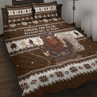 Funny Christmas Belsnickel Quilt Bed Set Impish Or Admirable LT05 - Wonder Print Shop