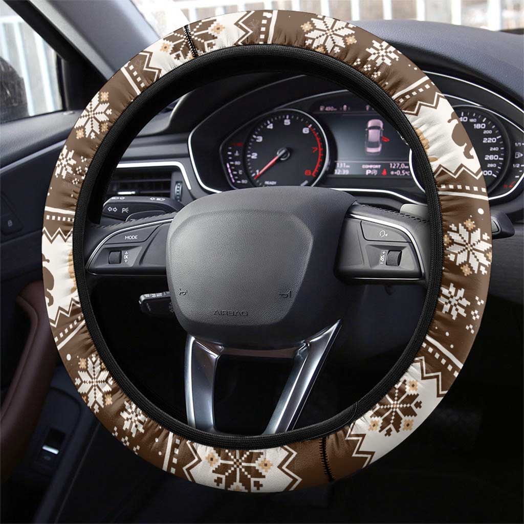 Funny Christmas Belsnickel Steering Wheel Cover Impish Or Admirable LT05 - Wonder Print Shop