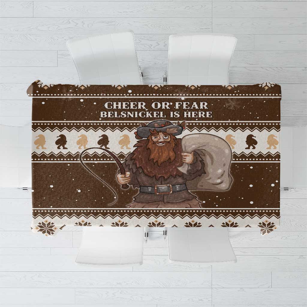 Funny Christmas Belsnickel Tablecloth Impish Or Admirable LT05 - Wonder Print Shop