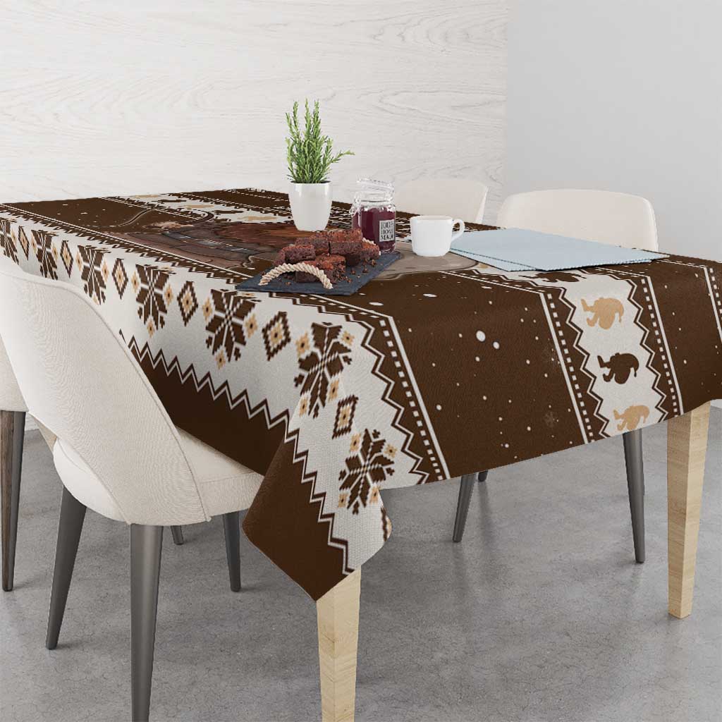 Funny Christmas Belsnickel Tablecloth Impish Or Admirable LT05 - Wonder Print Shop