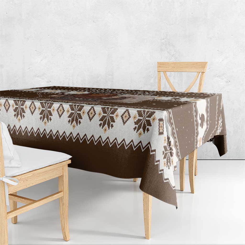 Funny Christmas Belsnickel Tablecloth Impish Or Admirable LT05 - Wonder Print Shop