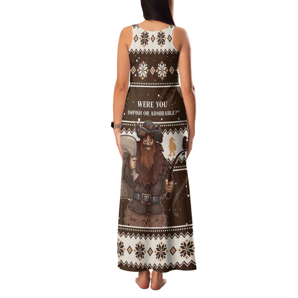 Funny Christmas Belsnickel Tank Maxi Dress Impish Or Admirable LT05 - Wonder Print Shop