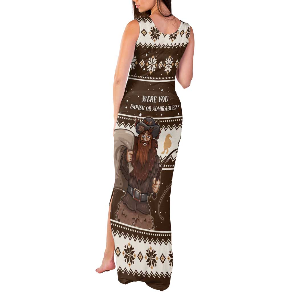 Funny Christmas Belsnickel Tank Maxi Dress Impish Or Admirable LT05 - Wonder Print Shop