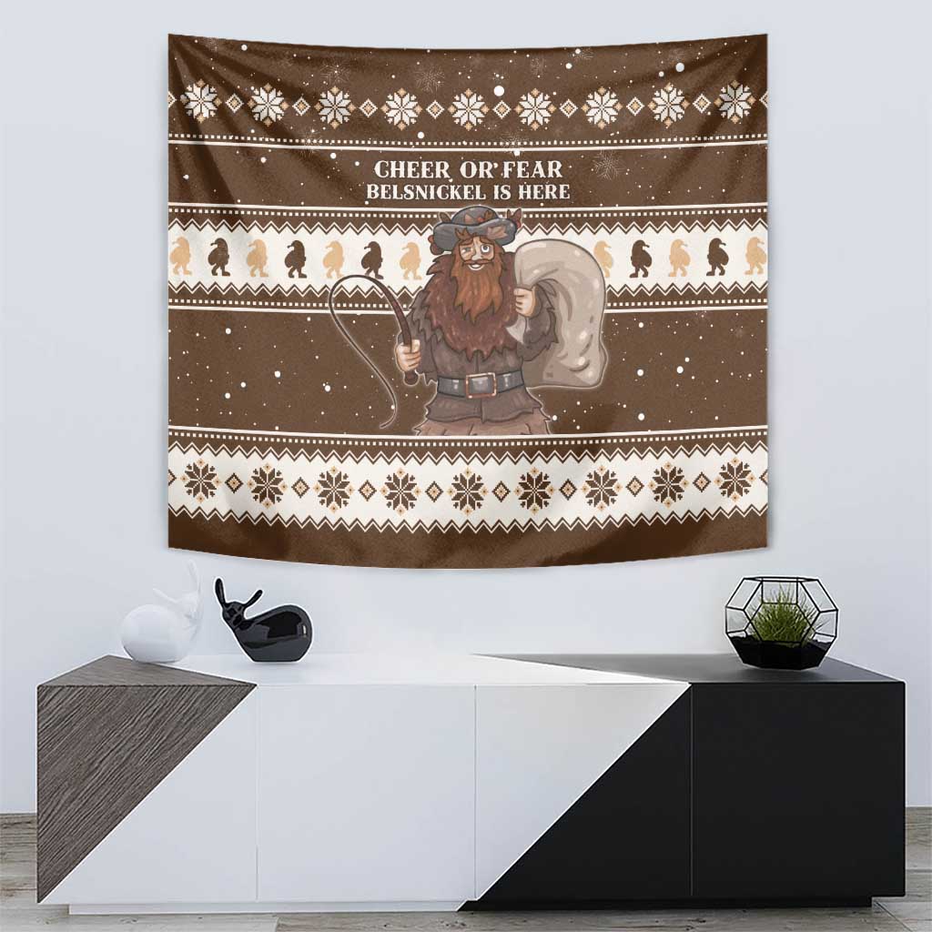 Funny Christmas Belsnickel Tapestry Impish Or Admirable LT05 - Wonder Print Shop