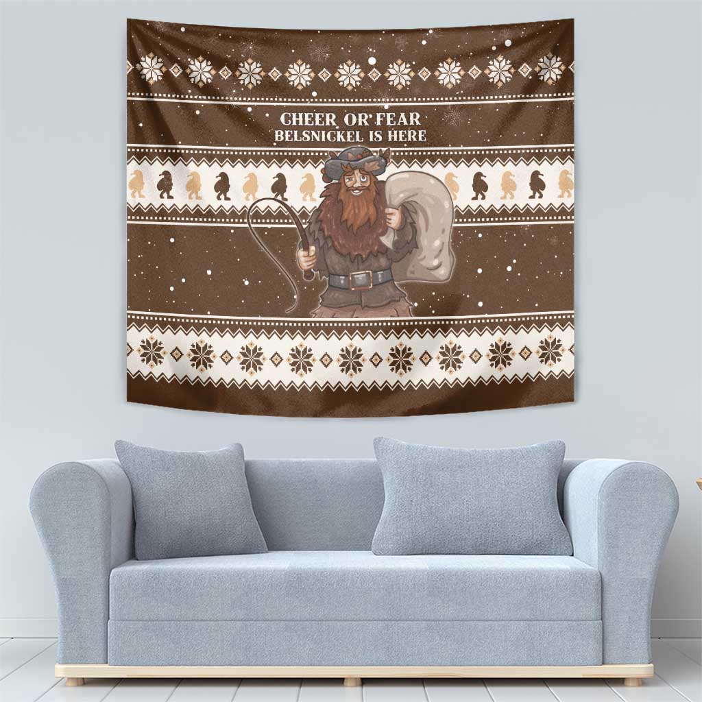 Funny Christmas Belsnickel Tapestry Impish Or Admirable LT05 - Wonder Print Shop