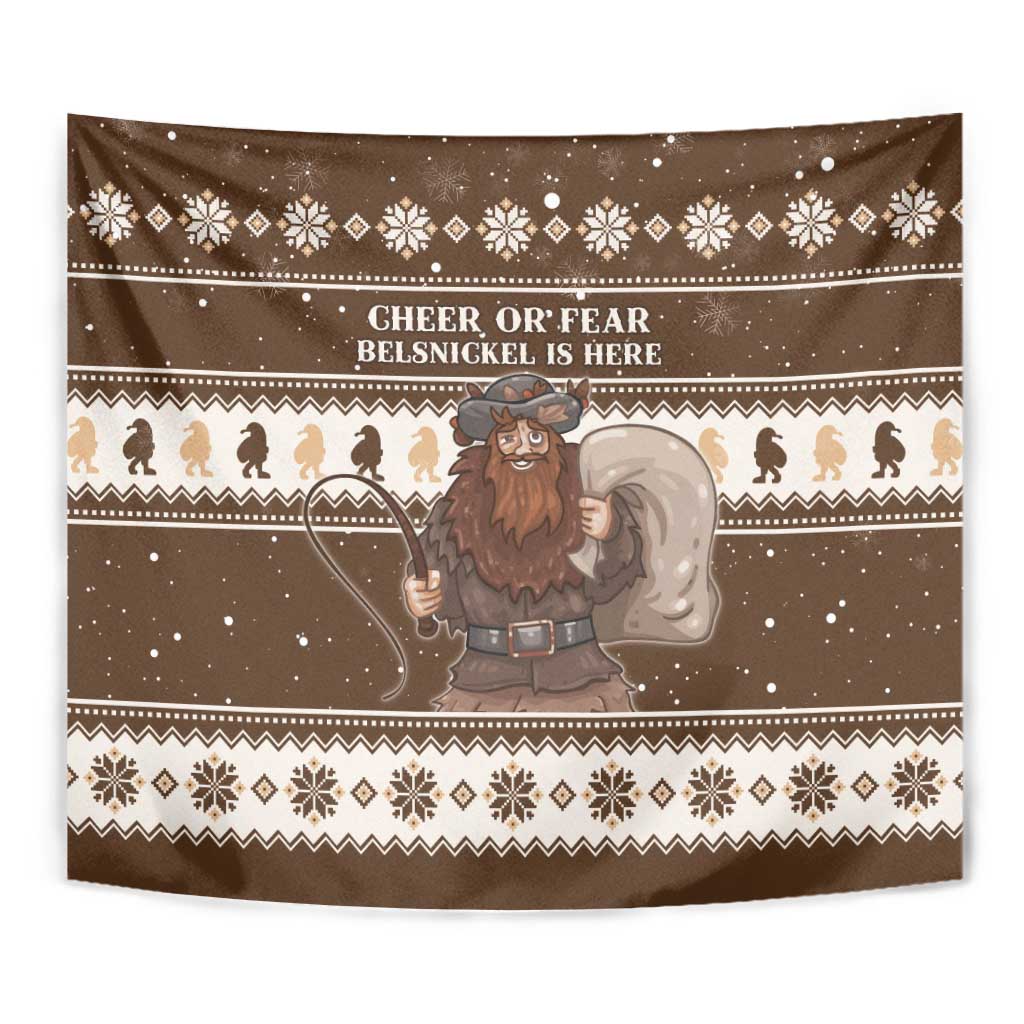 Funny Christmas Belsnickel Tapestry Impish Or Admirable LT05 - Wonder Print Shop