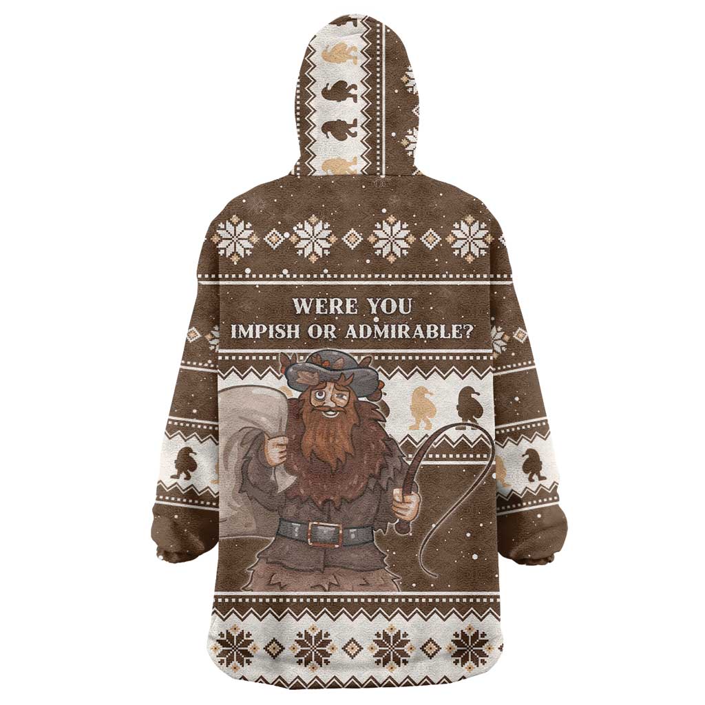 Funny Christmas Belsnickel Wearable Blanket Hoodie Impish Or Admirable LT05 - Wonder Print Shop