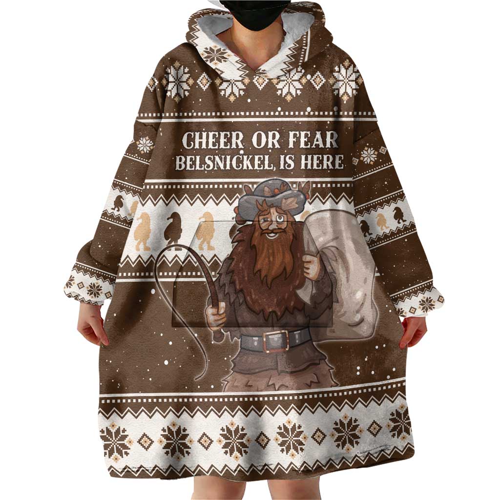 Funny Christmas Belsnickel Wearable Blanket Hoodie Impish Or Admirable LT05 - Wonder Print Shop