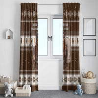 Funny Christmas Belsnickel Window Curtain Impish Or Admirable LT05 - Wonder Print Shop