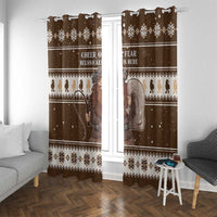 Funny Christmas Belsnickel Window Curtain Impish Or Admirable LT05 - Wonder Print Shop