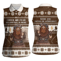 Funny Christmas Belsnickel Women Sleeveless Polo Shirt Impish Or Admirable LT05 - Wonder Print Shop