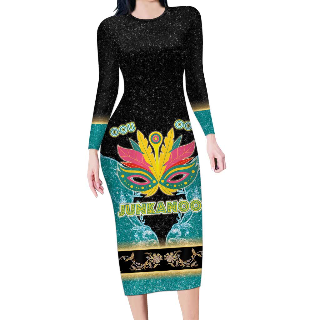 Bahamas Junkanoo Family Matching Long Sleeve Bodycon Dress and Hawaiian Shirt Junkanoo Is Life LT05 - Wonder Print Shop
