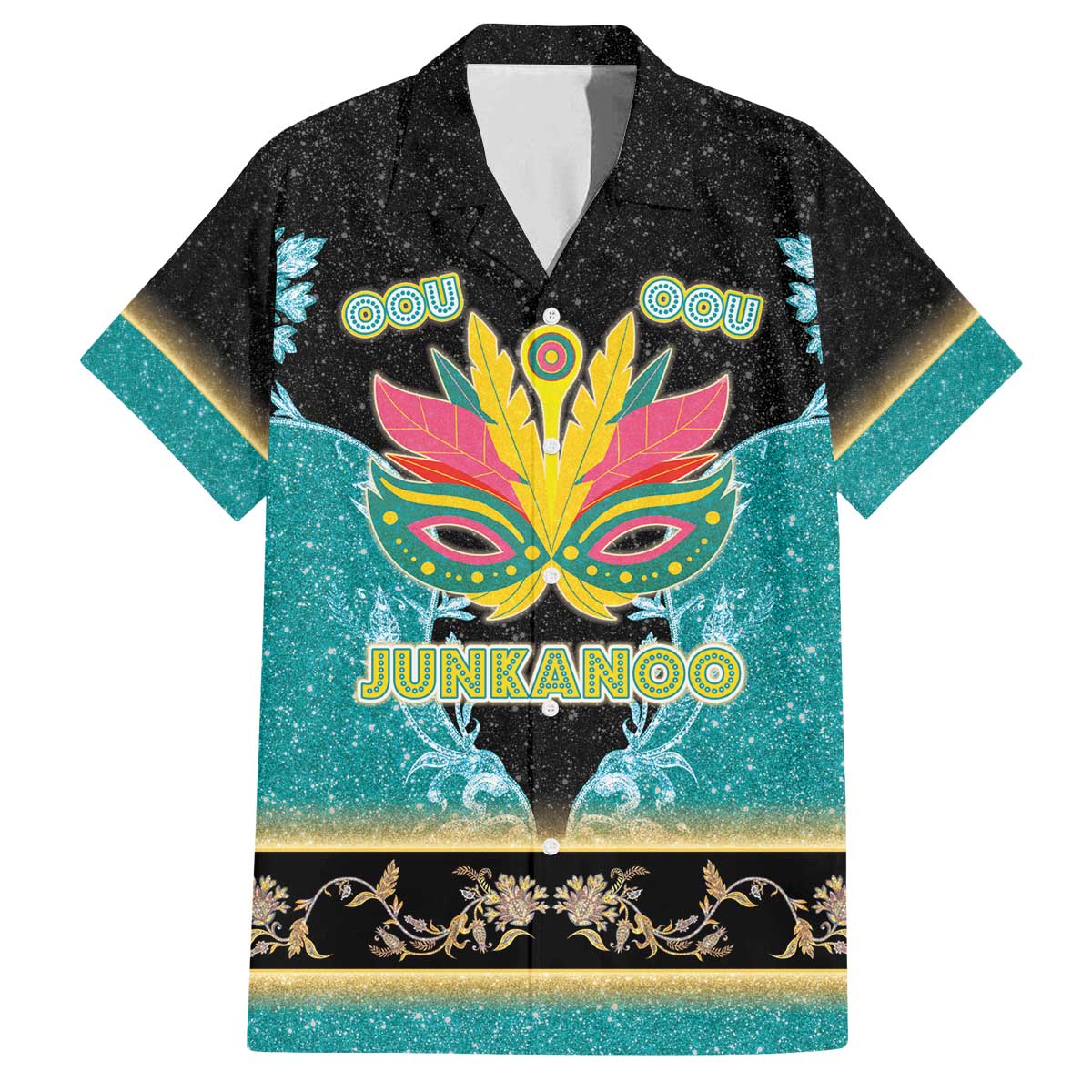 Bahamas Junkanoo Family Matching Off The Shoulder Long Sleeve Dress and Hawaiian Shirt Junkanoo Is Life LT05 - Wonder Print Shop