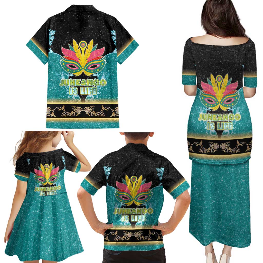 Bahamas Junkanoo Family Matching Puletasi and Hawaiian Shirt Junkanoo Is Life LT05 - Wonder Print Shop