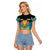 Bahamas Junkanoo Raglan Cropped T Shirt Junkanoo Is Life LT05 - Wonder Print Shop